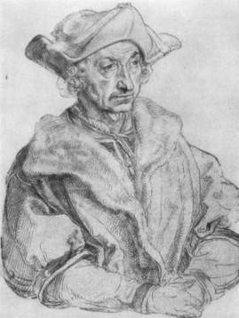 Albrecht Dürer - Porträt eines Mannes (Sebastian Brant)