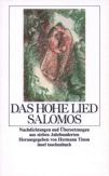 Das Hohe Lied Salomos Nachdichtungen und bersetzungen