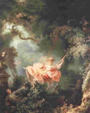 Jean-Honore Fragonard (1732-1806) Die glücklichen Zufälle der Schaukel (1767)