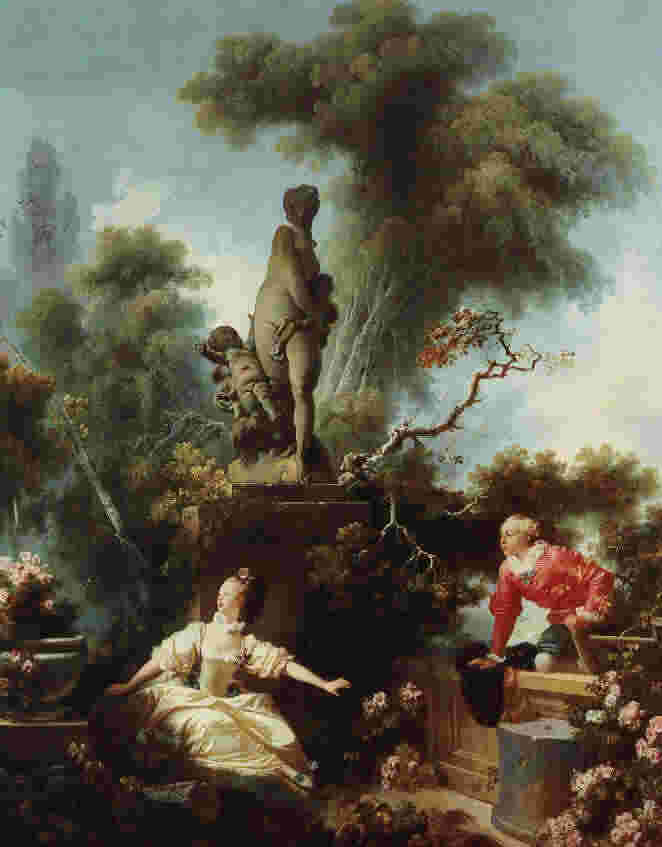 Jean-Honore Fragonard (1732-1806) Das Stelldichein oder Die Eroberung (1771)