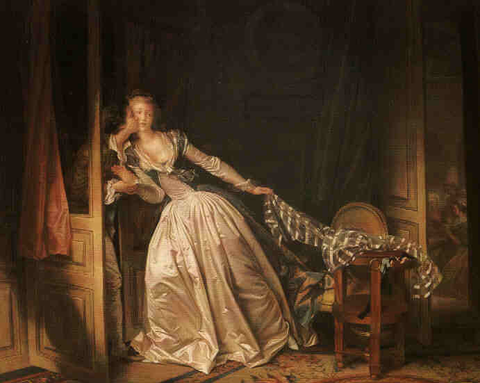 Jean-Honore Fragonard (1732-1806) Der heimliche Kuß (1786-88)