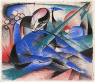 Franz Marc - Trumendes Pferd