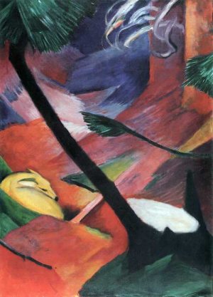 Franz Marc - Reh im Walde