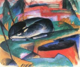 Franz Marc - Schlafendes Reh