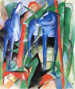 Franz Marc - Drei Fabeltiere