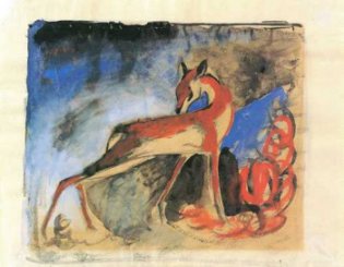 Franz Marc - Rotes Reh