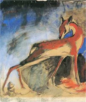 Franz Marc - Rotes Reh