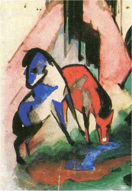 Franz Marc - Die Trnke am Rubinenberge