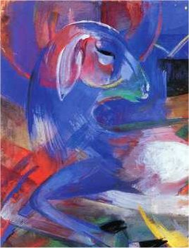 Franz Marc - Blaues Lamm (Ausschnitt)