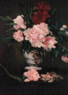 Edouard Manet (1832-1883) - Vase mit Pfingstrosen