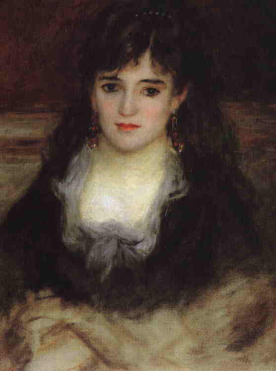 Pierre-Auguste Renoir (1841-1919) Frauenportrt (Nini Fischmaul) (um 1874)