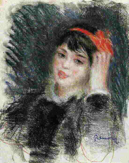 Pierre-Auguste Renoir (1841-1919) Frauenkopf (1878-80)