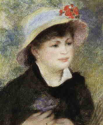 Pierre-Auguste Renoir (1841-1919) Die Kahnfahrer (Aline Charigot und Renoir) 1880 (Ausschnitt)