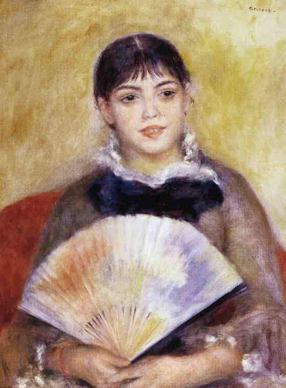 Pierre-Auguste Renoir (1841-1919) Frau mit Fächer (um 1881)