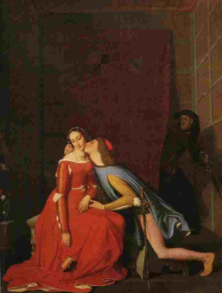 Jean-Auguste-Dominique Ingres (1780-1867) Paolo und Francesca
