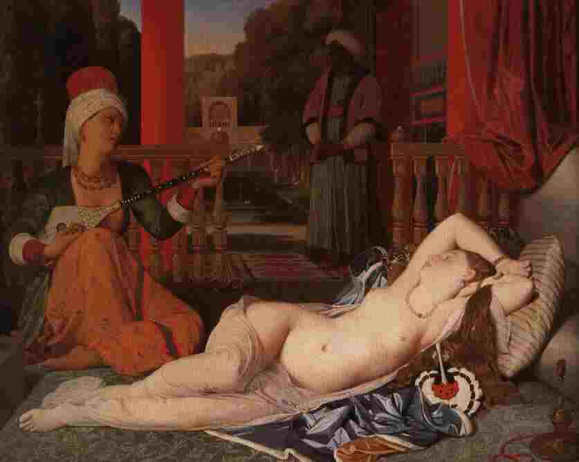 Jean-Auguste-Dominique Ingres (1780-1867) Odaliske mit Sklavin